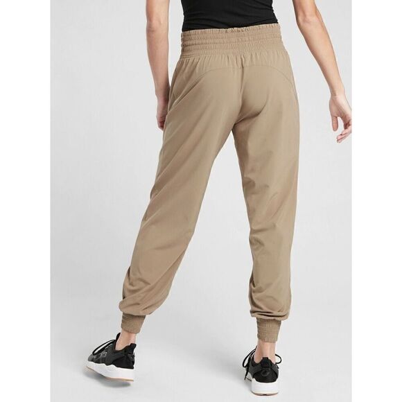 Athleta Camden Jogger, Brownstone Beige SIZE 4 - Picture 1 of 7